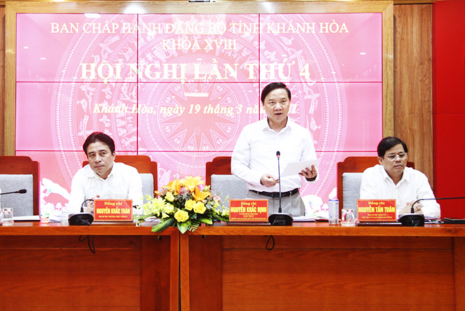 Hội nghị Tỉnh ủy Khánh Hòa lần thứ 4