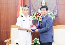 Lãnh đạo tỉnh Khánh Hòa tiếp Tư lệnh Đơn vị tàu ngầm Nhật Bản