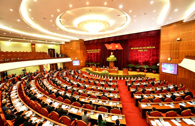 Thông cáo báo chí về ngày làm việc thứ nhất của Hội nghị lần thứ 13 Ban Chấp hành Trung ương Đảng khóa XII