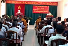 Ủy ban Mặt trận Tổ quốc Việt Nam tỉnh phổ biến, triển khai thực hiện Nghị quyết Đại hội XII của Đảng với các chức sắc tôn giáo