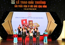 Yến sào Khánh Hòa nhận giải thưởng "Sản phẩm vàng vì sức khỏe cộng đồng năm 2020"