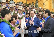 Chủ tịch nước Trần Đại Quang gặp mặt cán bộ Đoàn xuất sắc tiêu biểu