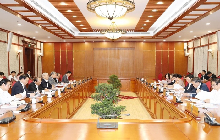 Tổng Bí thư, Chủ tịch nước Nguyễn Phú Trọng chủ trì họp Bộ Chính trị cho ý kiến về sửa đổi, bổ sung chức năng, nhiệm vụ của Ban Chỉ đạo Trung ương về phòng, chống tham nhũng và Ban Nội chính Trung ương