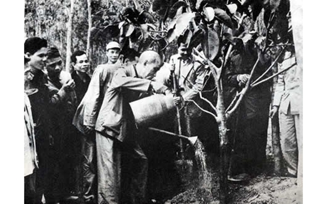 Kỷ niệm 89 năm Ngày thành lập Đảng (3-2-1930 - 3-2-2019) Bác Hồ với “Tết trồng cây” và “Tết trồng người”