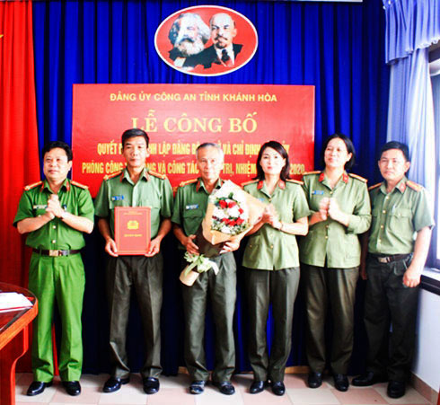 Công an tỉnh Khánh Hòa thành lập thêm 4 đảng bộ cơ sở