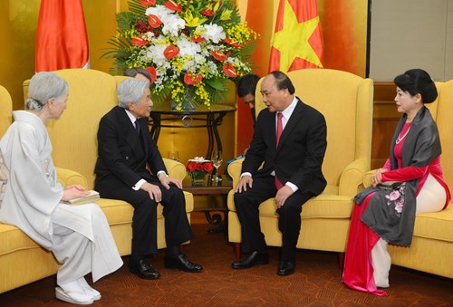 Thủ tướng Nguyễn Xuân Phúc và Phu nhân hội kiến với Nhà vua và Hoàng hậu Nhật Bản