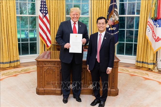 Tổng thống Donald Trump đánh giá cao bước phát triển quan hệ Đối tác toàn diện Việt Nam - Hoa Kỳ