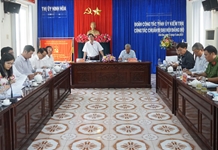 Kiểm tra công tác chuẩn bị Đại hội Đảng bộ thị xã Ninh Hòa lần thứ XIX