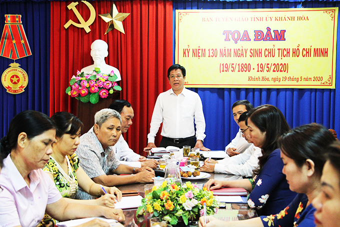 Ban Tuyên giáo Tỉnh ủy tổ chức Tọa đàm kỷ niệm 130 năm Ngày sinh Chủ tịch Hồ Chí Minh (19/5/1890 – 19/5/2020)