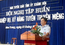 Khánh Hòa: Tập huấn kỹ năng tuyên truyền miệng cho 300 báo cáo viên