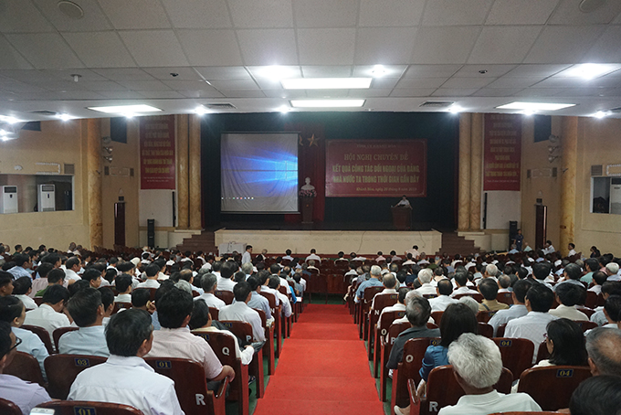 Khánh Hòa: Tổ chức Hội nghị thông tin chuyên đề công tác  đối ngoại của Đảng, Nhà nước ta