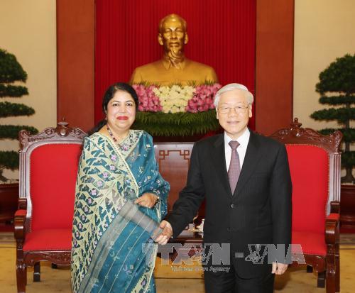 Tổng Bí thư Nguyễn Phú Trọng tiếp Chủ tịch Quốc hội Bangladesh