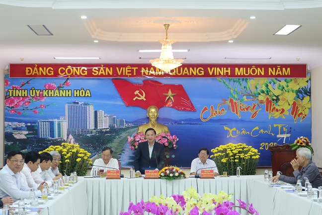 Ban Thường vụ Tỉnh ủy: Gặp mặt, chúc Tết các vị nguyên lãnh đạo tỉnh Khánh Hòa