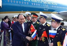 Thủ tướng Nguyễn Xuân Phúc tới Saint Petersburg bắt đầu thăm chính thức Liên bang Nga
