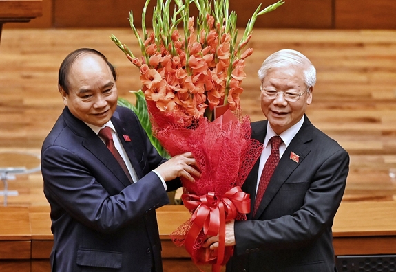 Đồng chí Nguyễn Xuân Phúc được bầu giữ chức vụ Chủ tịch nước