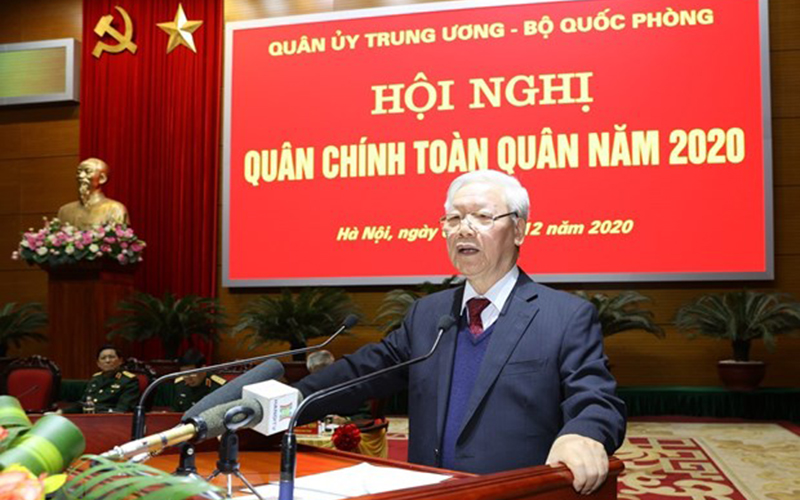 Tổng Bí thư, Chủ tịch nước Nguyễn Phú Trọng dự Hội nghị Quân chính toàn quân năm 2020