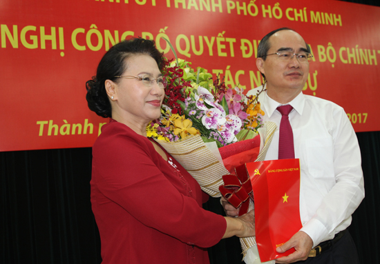 Đồng chí Nguyễn Thiện Nhân giữ chức Bí thư Thành ủy TPHCM