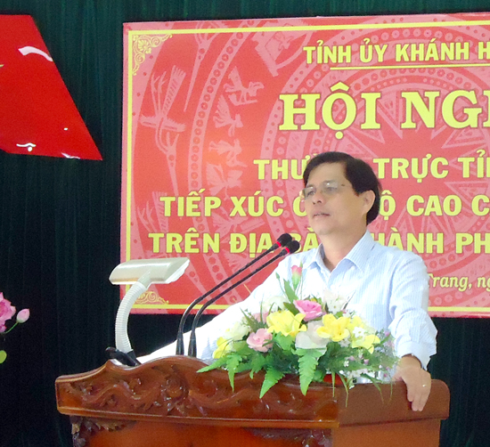 Thường trực Tỉnh ủy tiếp xúc cán bộ cao cấp đã nghỉ hưu trên địa bàn thành phố Nha Trang 