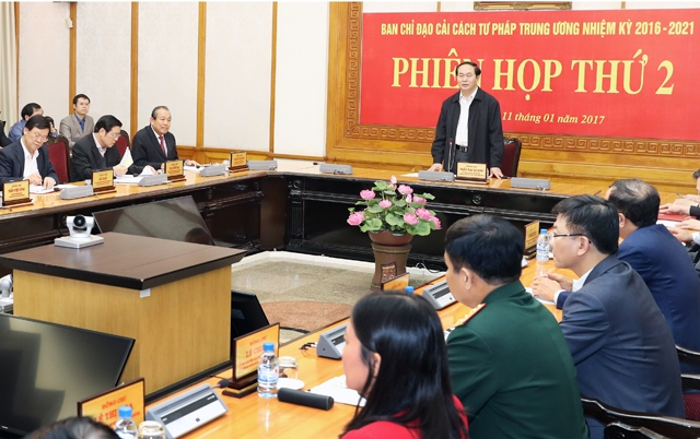 Chủ tịch nước Trần Đại Quang: Xây dựng nền tư pháp trong sạch, vững mạnh, dân chủ, nghiêm minh, từng bước hiện đại