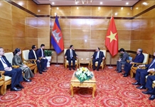 Thủ tướng tiếp lãnh đạo Campuchia và Lào sang dự Quốc tang nguyên Chủ tịch nước Lê Đức Anh