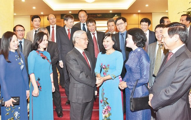 Tổng Bí thư Nguyễn Phú Trọng tiếp các trưởng cơ quan đại diện Việt Nam ở nước ngoài nhiệm kỳ 2017- 2020