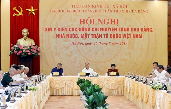 Tiểu ban Kinh tế-Xã hội tổ chức Hội nghị xin ý kiến nguyên lãnh đạo Đảng, Nhà nước