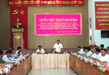 Thường trực Tỉnh ủy Khánh Hòa làm việc với Ban Thường vụ Thị ủy Ninh Hòa và Huyện ủy Vạn Ninh