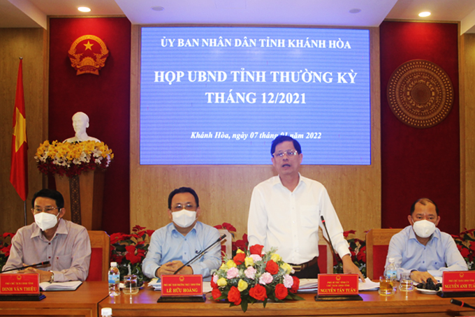 UBND tỉnh Khánh Hòa họp thường kỳ tháng 12-2021
