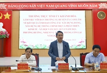 Thường trực Tỉnh ủy làm việc với Ban Thường vụ Huyện ủy Cam Lâm