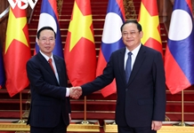 Chủ tịch nước Võ Văn Thưởng hội kiến Thủ tướng Lào