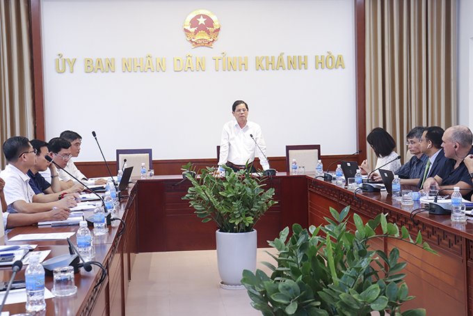 Lãnh đạo tỉnh Khánh Hòa làm việc với đoàn công tác của Ngân hàng Thế giới