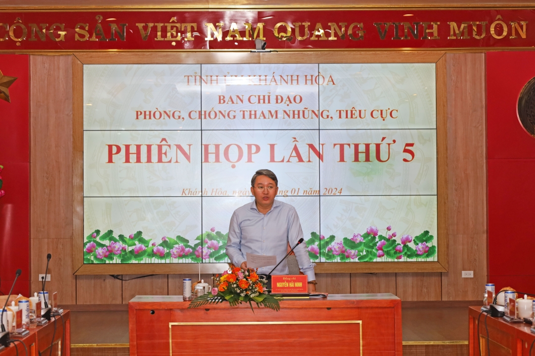 Phiên họp thứ 5 Ban Chỉ đạo Phòng, chống tham nhũng, tiêu cực tỉnh