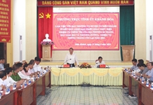Thường trực Tỉnh ủy Khánh Hòa làm việc với Ban Thường vụ Huyện ủy Diên Khánh