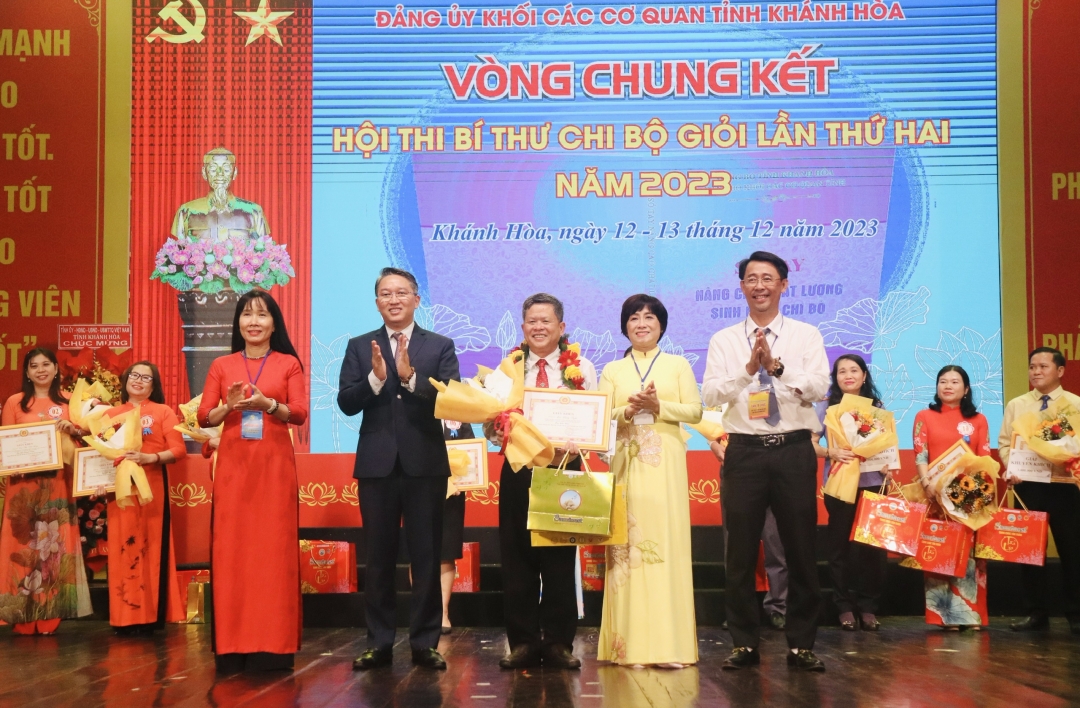Đảng ủy Khối Cơ quan tỉnh Khánh Hòa:  Bế mạc Hội thi Bí thư Chi bộ giỏi lần thứ 2 năm 2023  