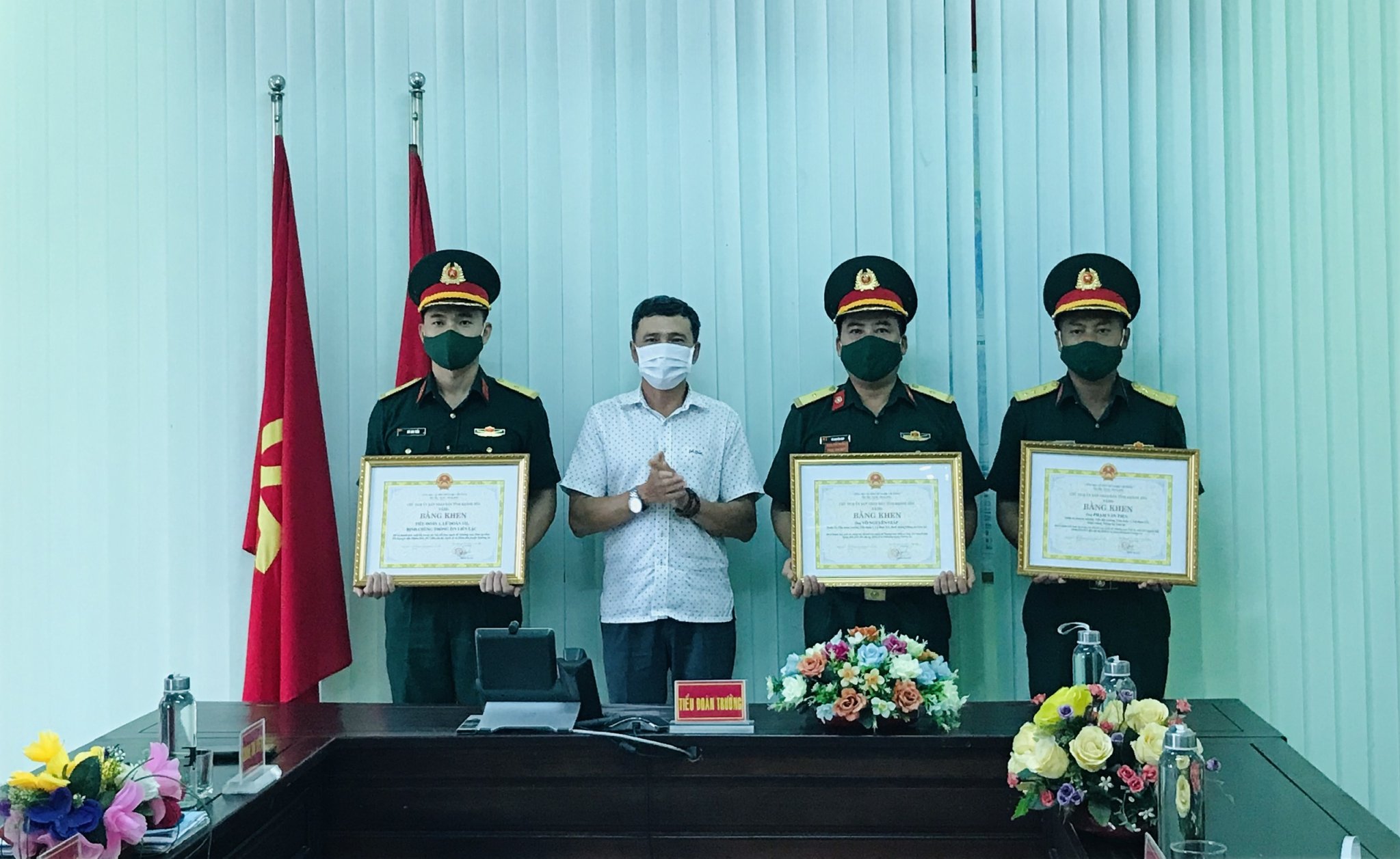 Tiểu đoàn 1, Lữ đoàn 132, Binh chủng Thông tin Liên lạc được nhận bằng khen của Chủ tịch UBND tỉnh Khánh Hòa