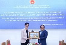 Lãnh đạo tỉnh Khánh Hòa tiếp Tổng Lãnh sự Canada tại TP. Hồ Chí Minh
