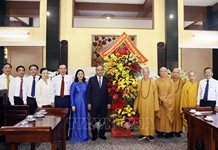 Chủ tịch nước Nguyễn Xuân Phúc chúc mừng Đại lễ Phật đản tại Thành phố Hồ Chí Minh