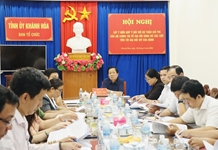 Hội nghị lấy ý kiến góp ý đối với dự thảo Chỉ thị của Bộ Chính trị về Đại hội Đảng bộ các cấp tiến tới Đại hội XIV của Đảng