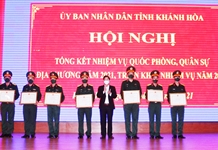 UBND tỉnh Khánh Hòa tổng kết nhiệm vụ quốc phòng, quân sự địa phương năm 2021