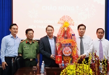 Bí thư Tỉnh ủy Nguyễn Hải Ninh thăm các đơn vị trực chiến Tết Quý Mão 2023