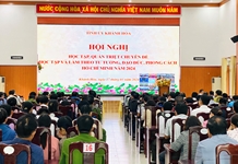Ban Tuyên giáo Tỉnh ủy Khánh Hòa tổ chức Hội nghị học tập, quán triệt Chuyên đề năm 2024 cho hơn 16.800 cán bộ, đảng viên trong toàn tỉnh