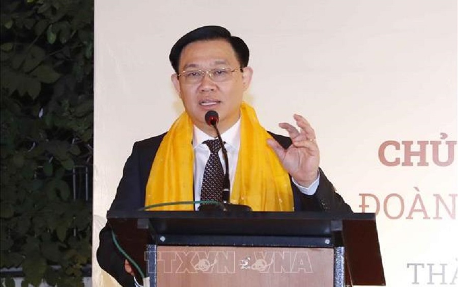 Chủ tịch Quốc hội Vương Đình Huệ  gặp cộng đồng người Việt Nam tại Ấn Độ