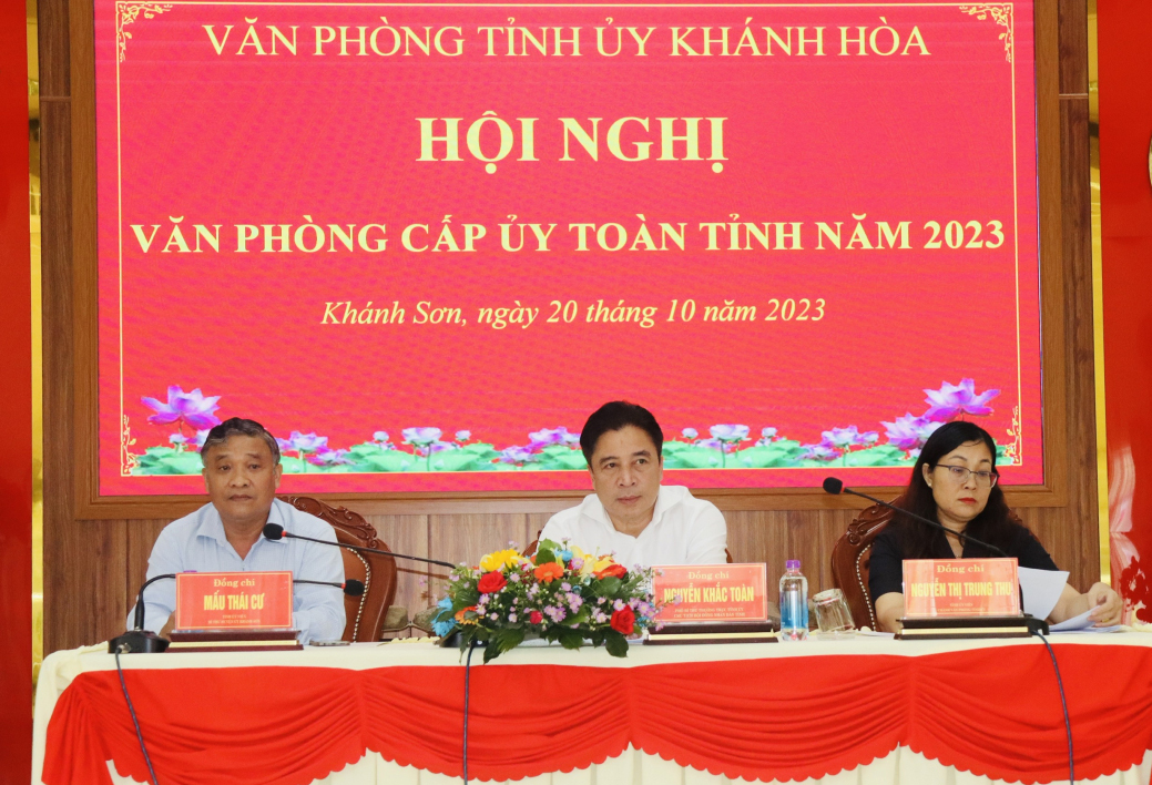 Hội nghị Văn phòng cấp ủy toàn tỉnh năm 2023