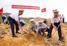 Lữ đoàn 146, Vùng 4 Hải quân hưởng ứng Chương trình trồng 1 tỷ cây xanh do Thủ tướng Chính phủ phát động