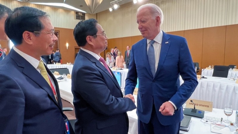 Thủ tướng Phạm Minh Chính và Tổng thống Joe Biden trao đổi biện pháp thúc đẩy quan hệ song phương