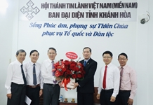 Bí thư Tỉnh ủy Nguyễn Hải Ninh thăm Ban đại diện Tin lành tỉnh nhân dịp Lễ Giáng sinh