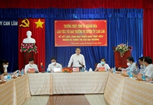 Thường trực Tỉnh ủy Khánh Hòa làm việc với Ban Thường vụ Huyện ủy Cam Lâm