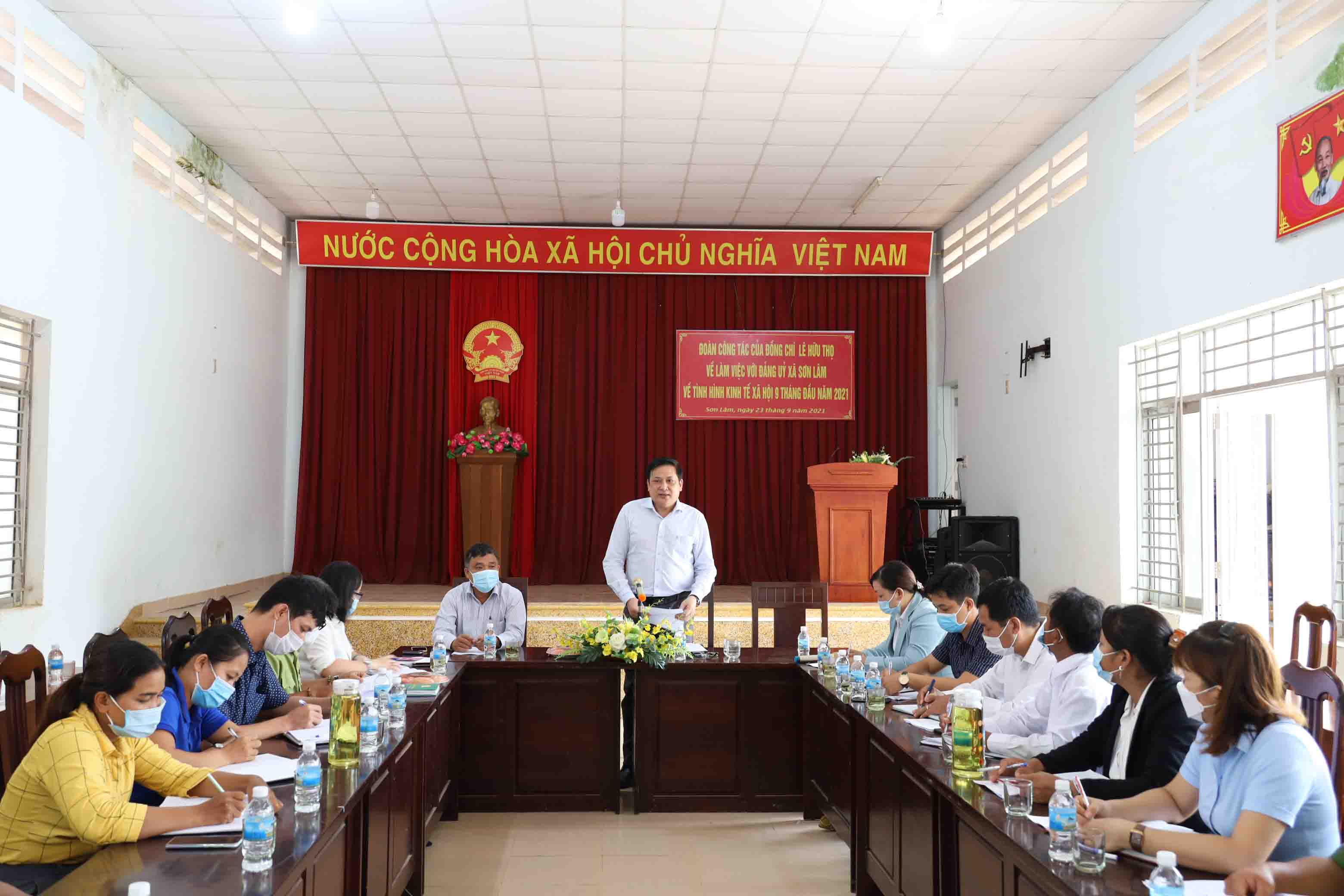 Xã Sơn Lâm cần tiếp tục hoàn thành và giữ vững các tiêu chí xây dựng nông thôn mới