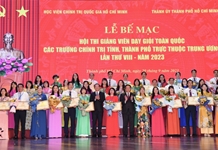Trường Chính trị tỉnh Khánh Hòa đạt thành tích cao tại Hội thi Giảng viên dạy giỏi toàn quốc