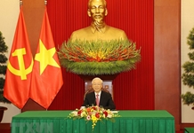         Tổng Bí thư Nguyễn Phú Trọng điện đàm với Tổng Bí thư, Chủ tịch nước Trung Quốc Tập Cận Bình 